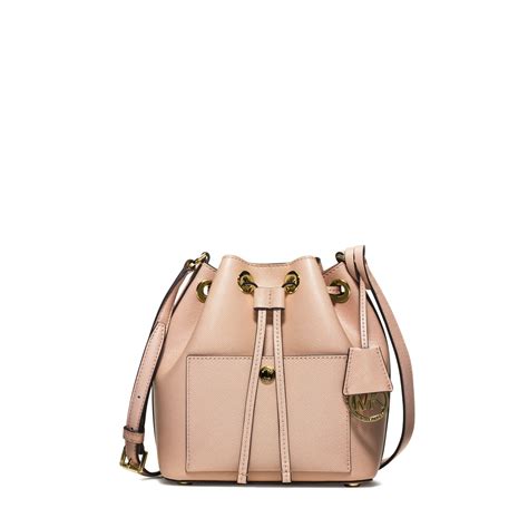 michael kors pink greenwich bucket bag|Michael Kors greenwich small.